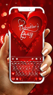 Valentine Hearts Keyboard Theme 6.0.1222_10 APK screenshots 1