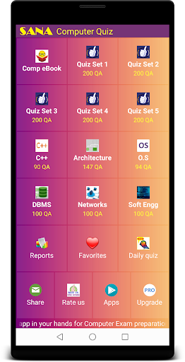 Android application Computer Quiz 2K screenshort