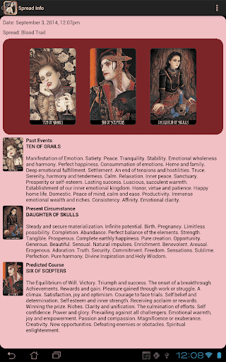Screenshot of The Tarot of Vampyres