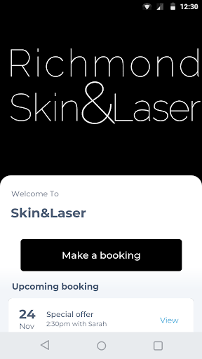Android application Skin&Laser screenshort