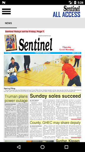 Fairmont Sentinel All Access Screen 2