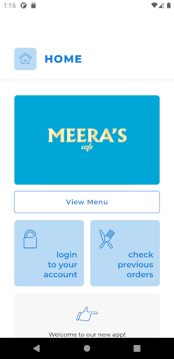 Android application Meeras Cafe SR2 screenshort