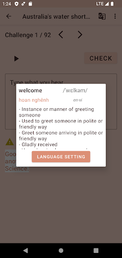 Screenshot of EDictation - English Dictation