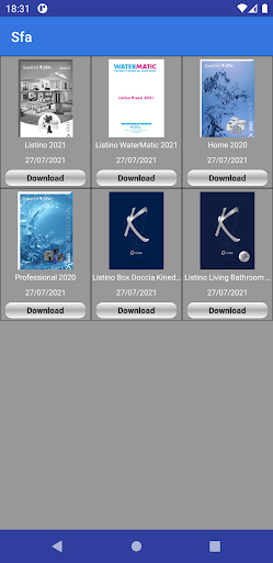 Android application Sfa screenshort