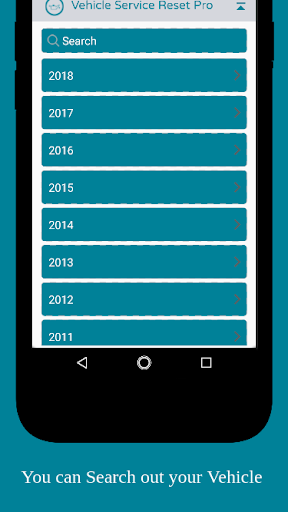 Vehicle Service Reset Pro - Up Screen 2