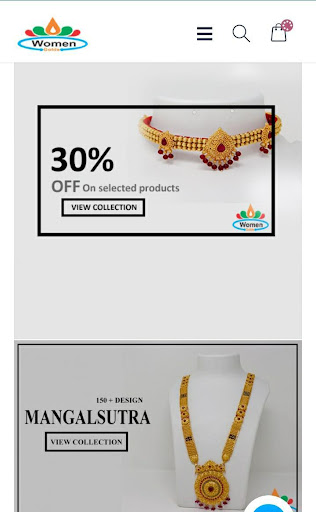 Android application Women Golds - One Gram Jewelle screenshort