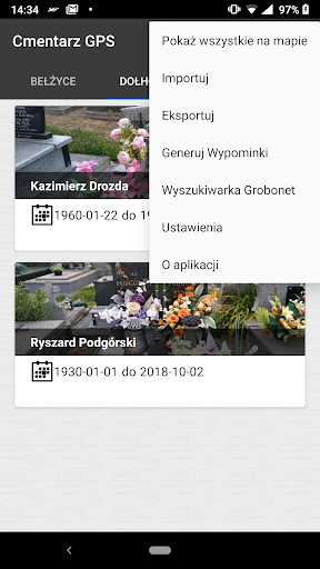 Cmentarz GPS Screen 3
