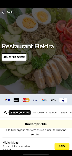 Restaurant Elektra Screen 2
