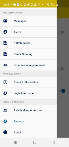 Android application UMCU Mobile Banking screenshort