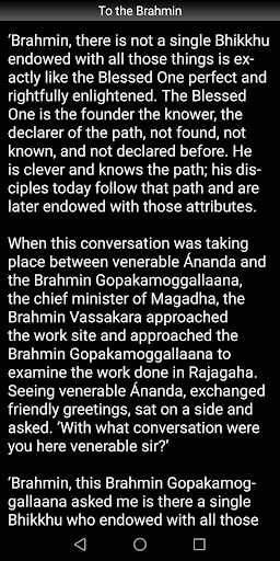 Buddhism: To the Brahmin Screen 3
