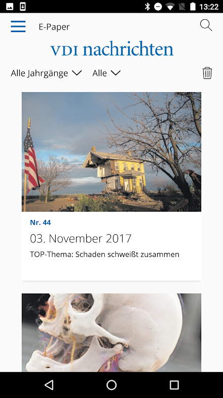 VDI nachrichten E-Paper Screen 2