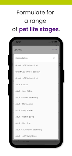 Animal Diet Formulator Screen 3