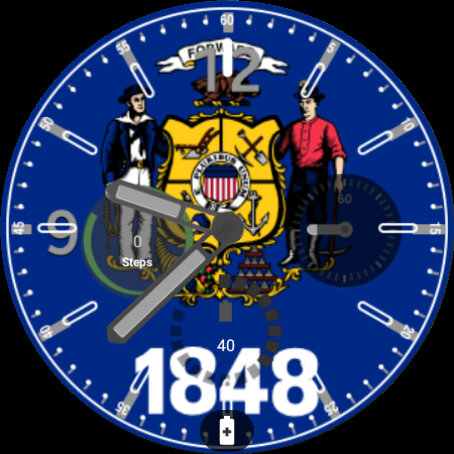 Android application Wisconsin Flag Watchface screenshort