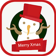 Christmas stickers and santa emoji