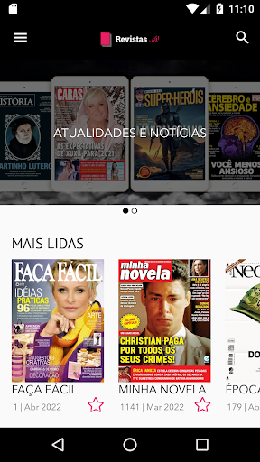 Revistas Já! Screen 2