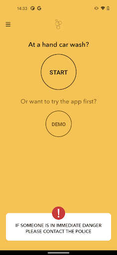 Android application Safe Car Wash screenshort