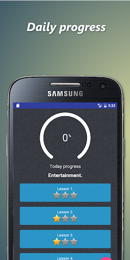 Android application English exercises screenshort