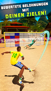 Schießen Tor Beach Soccer