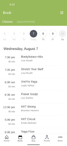 South Pas Fitness Screen 2
