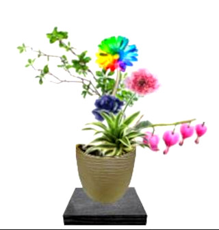 生け花７　日本の文化 Flower Arrangement Screen 2