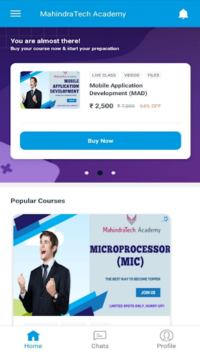 MahindraTech Academy Screen 2