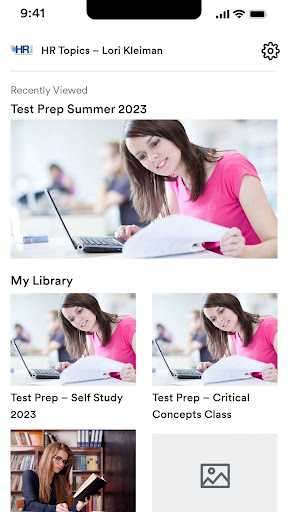 Android application HR Topics screenshort