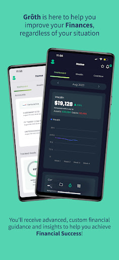 Android application Grôth: Virtual Money Mentor screenshort