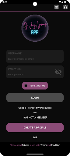 App screenshot