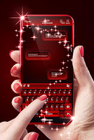 screenshot of Red Keyboard For Android
