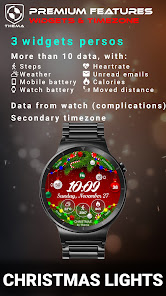 Captura 4 Christmas Lights Watch Face android