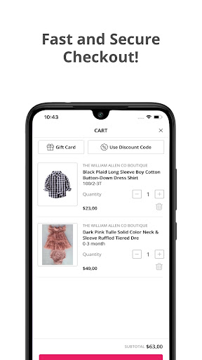 Screenshot of The William Allen Co Boutique
