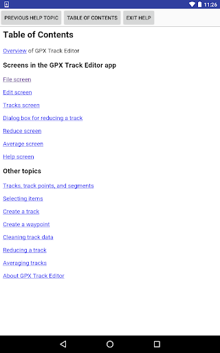 GPX Track Editor Screen 3