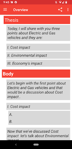 Android application SpeechShark screenshort