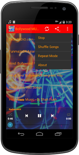 Bollywood MUSIC Radio Screen 2