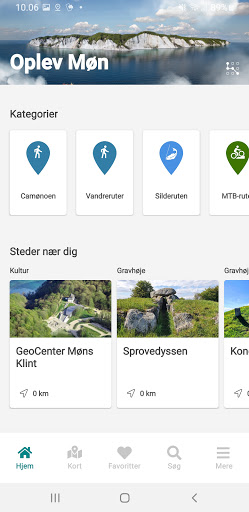 Android application Oplev Møn screenshort