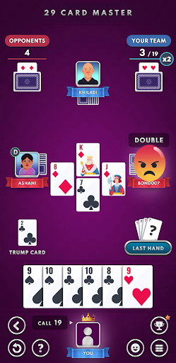 Android application 29 Card Master : Offline Game screenshort