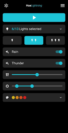 Android application Hue Lightning-for Hue lighting screenshort