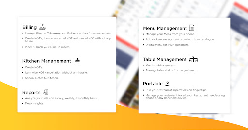 DinO Restaurant Billing App Screen 2