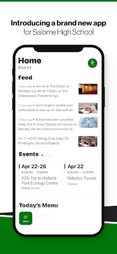Android application Salome High School screenshort