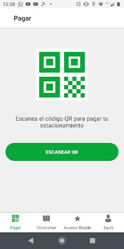 Android application Parking Las Condes screenshort