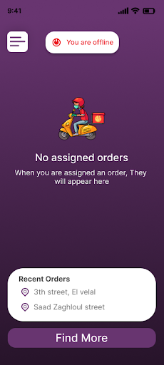 Android application Huops | Delivery screenshort