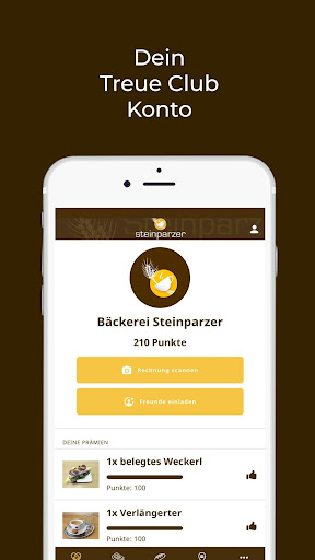 Android application Bäckerei Steinparzer screenshort