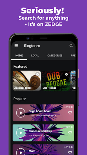 Zedge Mod APK 7.54.2 (Unlimited credits) Free Download 2023 Gallery 3