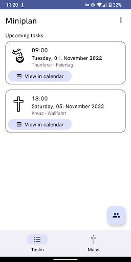 Android application MiniPlan Seckau screenshort