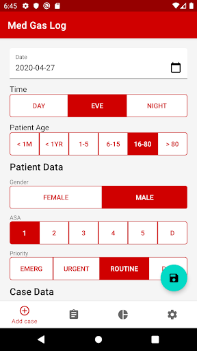 Medberry Med Gas Log Anaesthet Screen 2