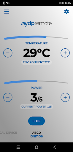 Android application MyDPremote screenshort