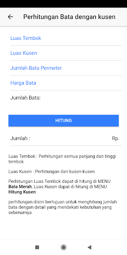 Hitung Material Rumah PRO Screen 2