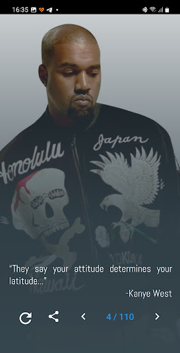 Kanye West Quotes and Lyrics Screen 3