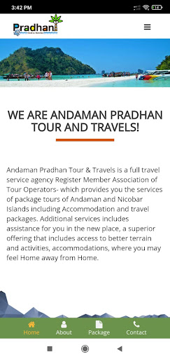 Andaman Pradhan Tours Screen 2