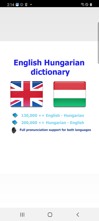 Hungarian dict fordito szotar - 1.19 - (Android)